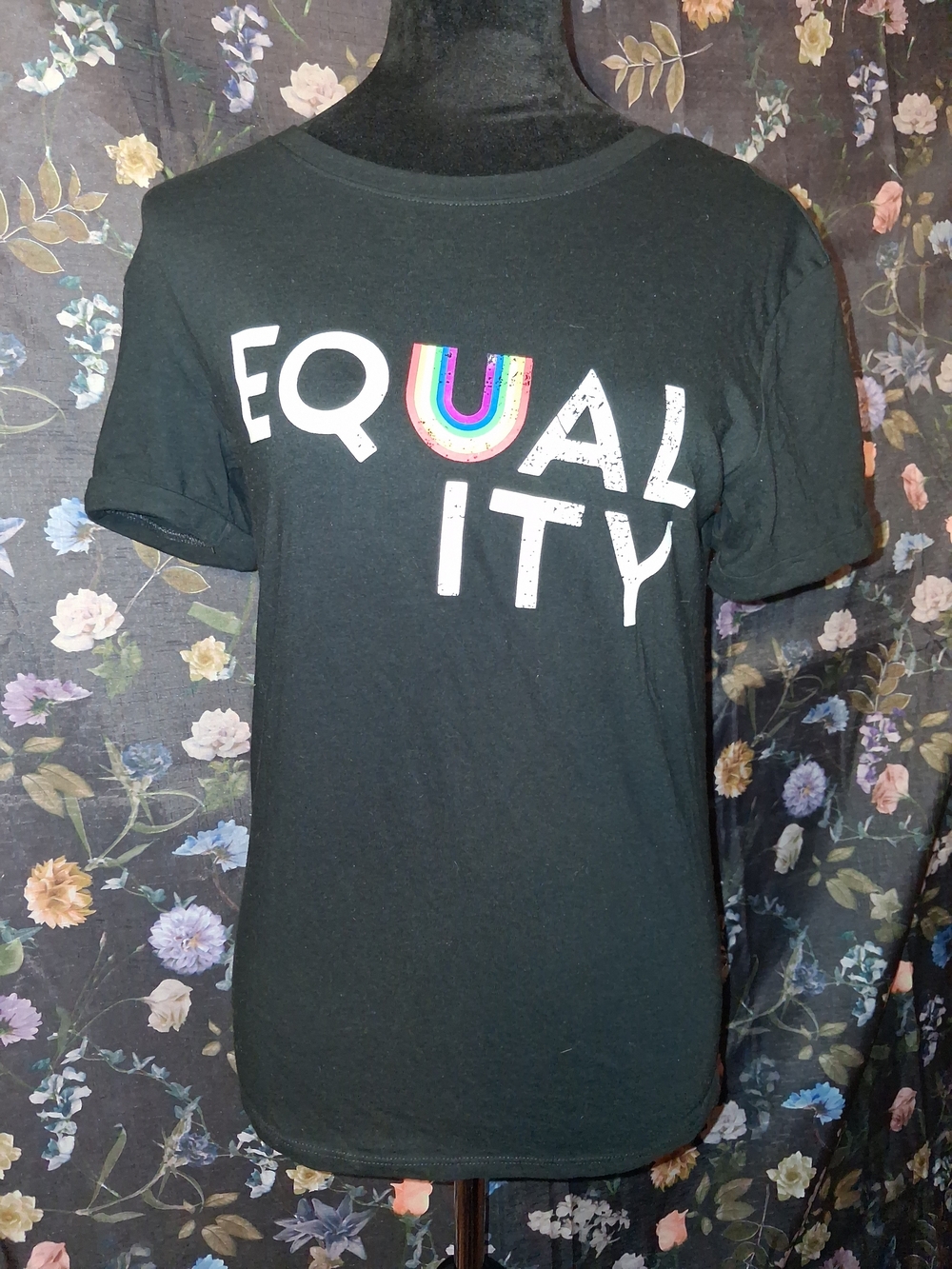 Target Black 'EQUALITY' Graphic Tee with Rainbow U